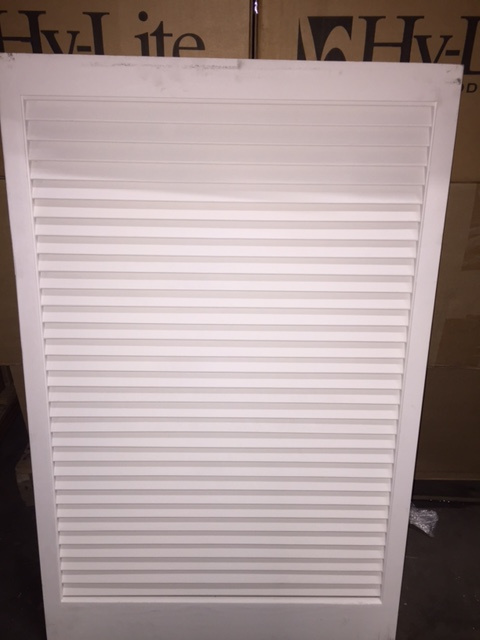 STATIONARY SLAT BLINDS (24 X 49) - PRIMED